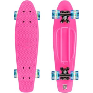 Xootz Penny Board Mini Cruiser Skateboard - Roze - LED Wieltjes - 22 inch Penny Board