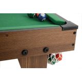 Toyrific Poolbiljarttafel 27 Inch Bruin 20-delig