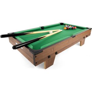 Toyrific Poolbiljarttafel 27 Inch Bruin 20-delig