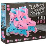 Xootz Inline Skates Hardboot Roze/turquoise Maat 32-35