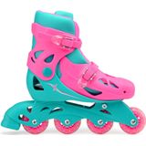 Xootz Inline Skates Hardboot Roze/turquoise Maat 32-35