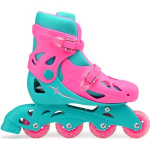 Xootz Inline Skates Hardboot Roze/turquoise Maat 32-35