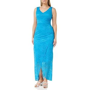 Gina Bacconi Vrouwen Stretch Lace Wrap Rok Maxi Jurk Cocktail, Zomer Turq, 10, Zomer Turk, 36