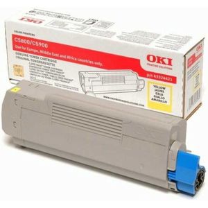 OKI - Toner - 43324421 (Y) - Voor 5.000 pagina's A4