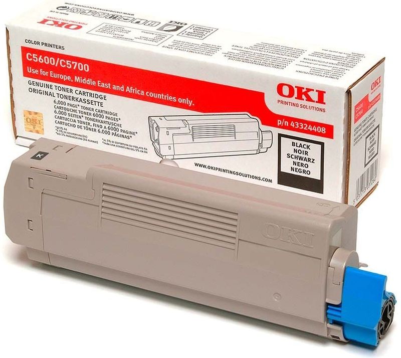 OKI 43324408 toner zwart (origineel)