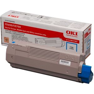 OKI Original Toner cyan 2.000 Seiten (43872307)