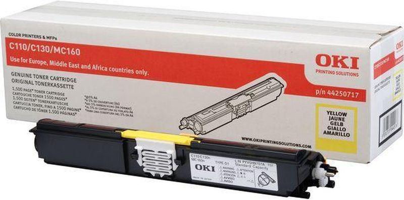 Oki Tonercartridge C110 Geel ( Origineel)