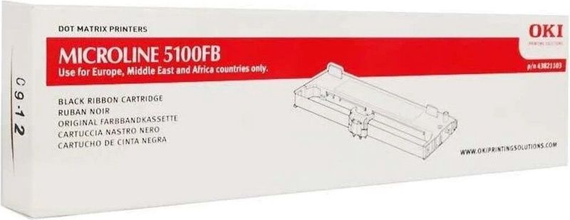 OKI - 43821103 Inktlint - Zwart - Origineel