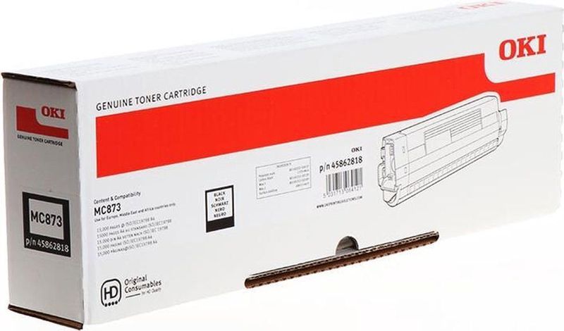 Oki - Mc873dn Toner - Zwart - Origineel