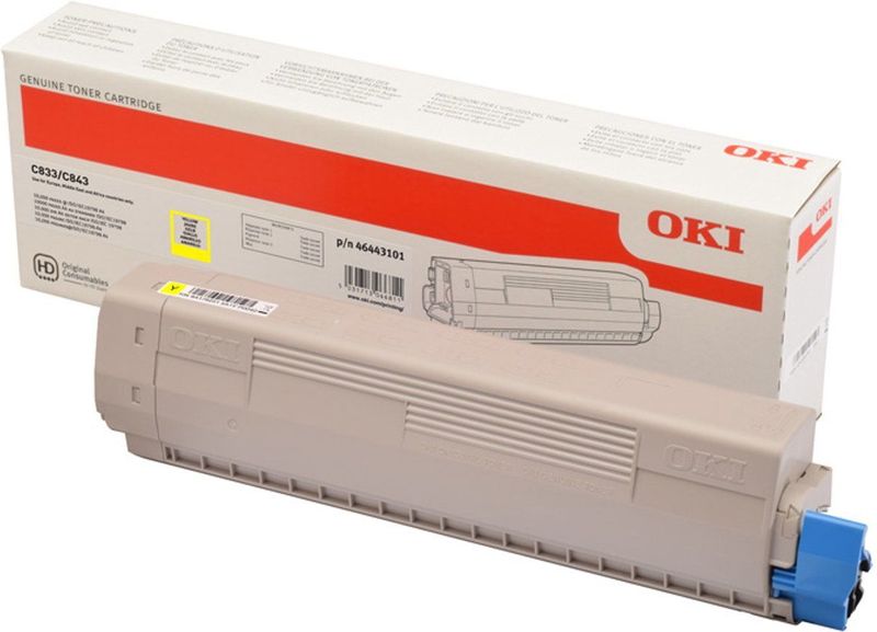 Oki - C833n/c833dn/c843dn - Toner - Zwart - Origineel - 10.000 Pagina's