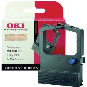Oki - Microline 590, 591 - Inktlinten - Zwart - Origineel