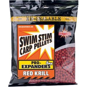 Dynamite Baits Swim Stim Carp Pellets Pro-Expanders Red Krill (300g) Maat : 4mm