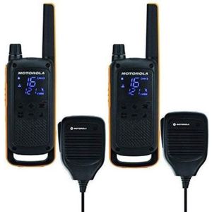 Motorola TLKR-T82 Extreme - Twin Pack - met Remote Speakers - Zwart