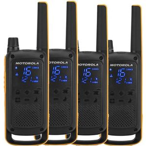 Motorola TLKR-T82 Extreme - Quad Pack - Zwart/Geel