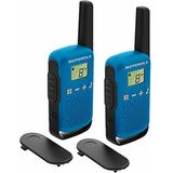 Motorola Talkabout T42 Walkie Talkie - Twin Pack - Blauw