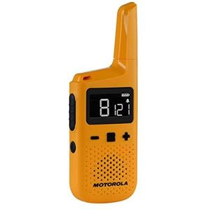 Motorola T72 Yellow Talk About - Radioapparaten (2 stuks, PMR446, IP54, bereik 8 km, tot 24 uur looptijd)