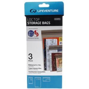 Lifeventure 59230 DriStore LocTop Bags-for Valuables Unisex-Volwassenen, Transparant, One Size