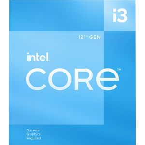 Intel Core i3-12100F Alder Lake CPU - 4 kernen - 3.3 GHz - Intel LGA1700 - Intel Boxed (met koeler)