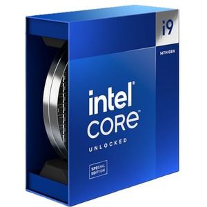 Intel Core i9 14900KS - Processor - 3.2 GHz (6.2 GHz) - 24 core 8P+16E - 32 threads - 36 MB cache - LGA1700 Socket - zonder koeler - doos