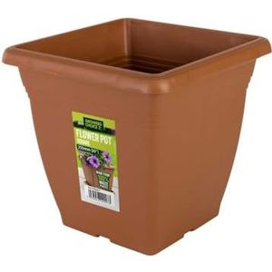 Tildenet Gardenware | Vierkante tuinbloempot | 25cm |Terracotta|FPSQ26-T