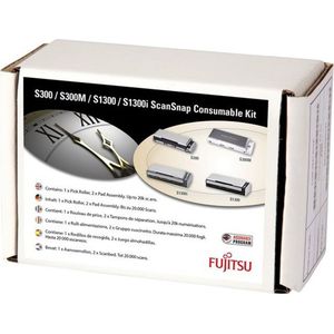 Fujitsu/PFU Verbruiksset: 3541-100K voor S1300, S1300i. Inclusief 1 x Pick Roller en 1 x Separation Roller. Geschatte levensduur: tot 100K scans.