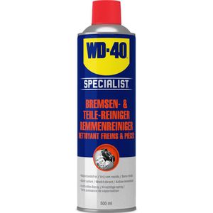 WD-40 Specialist® Remmen- & Onderdelenreiniger - 500ml - Krachtige Reiniger - Ontvetter - Verwijdert stof, vuil, olie en remvloeistof