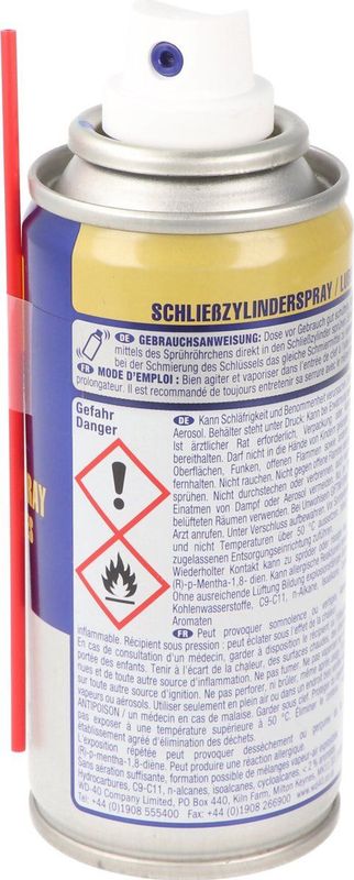WD-40 slotcilinderspray, smeert en beschermt