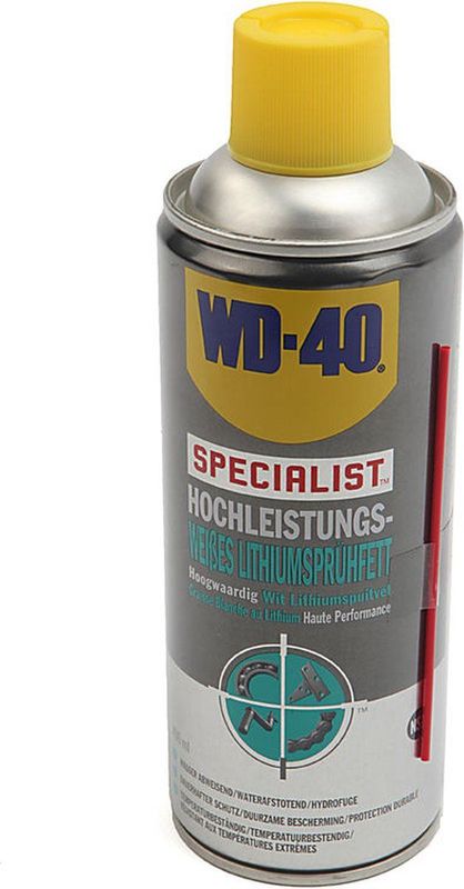 WD-40 Specialist Lithiumspuitvet - 400 Ml - Hoogwaardig Wit Vet