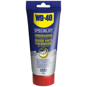 WD-40 Specialist® Multifunctioneel vet 150g - Langdurige Smering - Tube formaat - Calcium Sulfonaat Vet - Bestand Tegen Hoge Belastingen