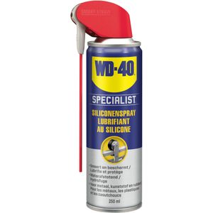 WD-40 Specialist Siliconenspray - 250ml - Hoogwaardige Siliconenspray met Smart Straw - Smeert, beschermt en verdrijft water & vuil