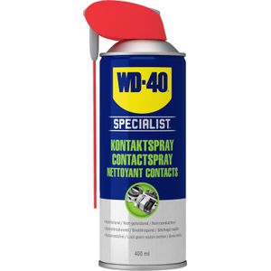 Contacts WD-40 Specialist – niet-geleidende formule geschikt voor gevoelige elektronische componenten. Lost vuil, stof en rivierresten op – spray met dubbele positie – 400 ml