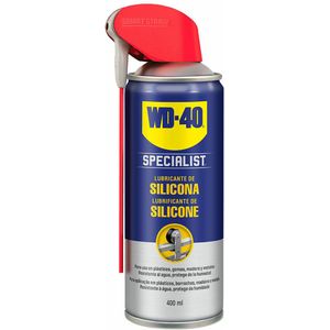 WD-40 Specialist siliconensmeermiddel, hoge drukvastheid, beschermt tegen vocht, voorkomt roest en corrosie, dubbel effect, breed, nauwkeurig, 360° spray, 400 ml