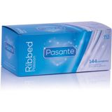 Pasante Ribbed Condooms - 144 stuks