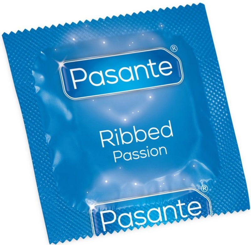 Pasante Ribbed Condooms - 144 stuks