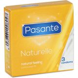 Pasante - Naturelle - Condooms - Transparant - Natuurlijk Rubber Latex - 3 Stuks