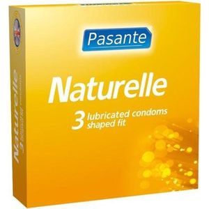 Pasante - Naturelle - Condooms - Transparant - Natuurlijk Rubber Latex - 3 Stuks