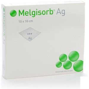 Melgisorb AG 10x10cm 10 stuks