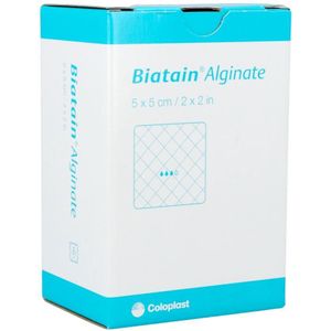 Biatain alginaatverband 5cmx5cm 30 stuks