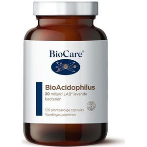 Biocare Bioacidophilus 20 miljard LAB4-complex  120 Vegetarische capsules