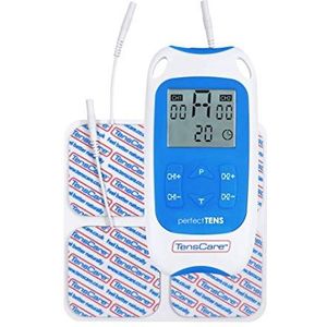 TensCare Perfect Tens TENS Elektrostimulator voor pijnverlichting, 2 kanalen, effectieve programma's voor rugpijn, artritis en lendenpijn