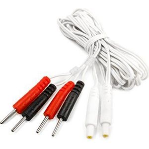 TensCare L CPT 2 kabel voor Perfect Tens, Perfect EMS en Perfect PFE, wit/roze