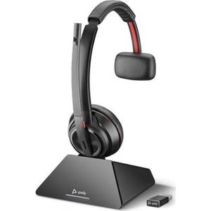 POLY Savi 8210 UC Headset Draadloos Handheld Kantoor/callcenter Bluetooth Zwart