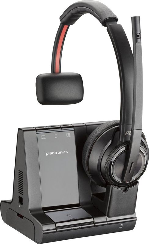 POLY - Savi 8210 UC - Draadloze Headset - Zwart - Hoofdband - USB Type-C