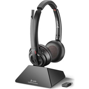 Poly 8220 UC Draadloze Hoofdband Headset - Zwart