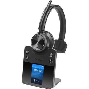 Plantronics Poly Savi 7400 Office draadloze hoofdtelefoon voor kantoor/callcenter, zwart