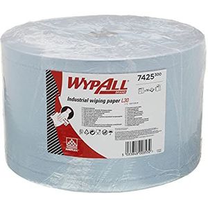 WypAll 7425 papieren doekjes voor industriële reinigingswerkzaamheden L30 blauw 750 stuks
