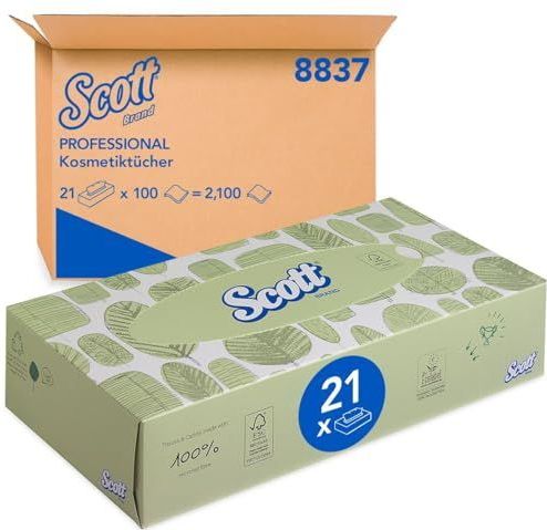 KCP Scott 8837 handdoek, standaard, 100 stuks, wit