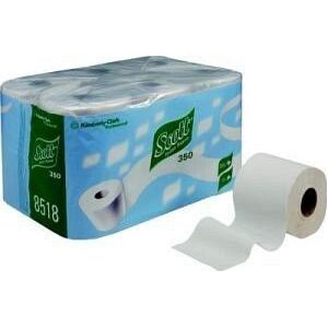 Scott Essential, 8518, toiletpapierrol, standaard, 3 dikte, wit, 36 rollen à 350 vellen