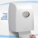Kimberly-Clark® Aquarius Rollenhandtuchspender 6959, L 428 x B 338 x H 241 mm, Kunststoff, weiß