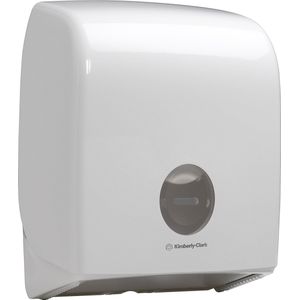 Aquarius, 6958 Mini Jumbo individuele toiletpapierdispenser wit 1 x 1 dispenser